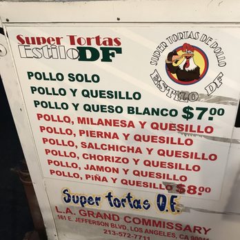 Super Tortas DF - Menu - Food Trucks Near Me - Los Angeles, California Super Tortas DF - Menu - Food Trucks Near Me - Los Angeles, California