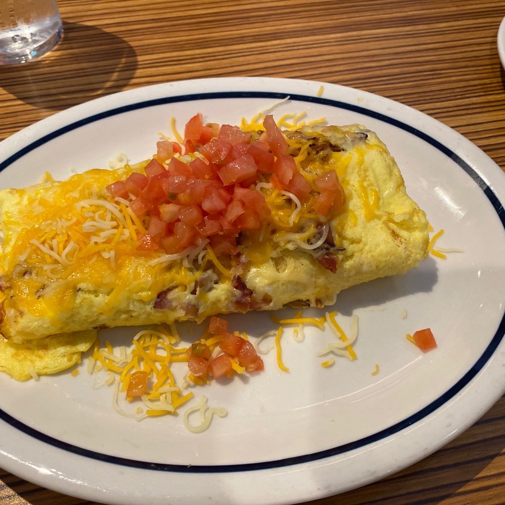 IHOP - Bacon omelette with cheese. - Breakfast & Brunch Near Me - Elizabeth, New Jersey IHOP - Bacon omelette with cheese. - Breakfast & Brunch Near Me - Elizabeth, New Jersey