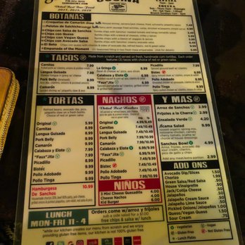 Sanchos - Menu - Cocktail Bars Near Me - San Antonio, Texas Sanchos - Menu - Cocktail Bars Near Me - San Antonio, Texas