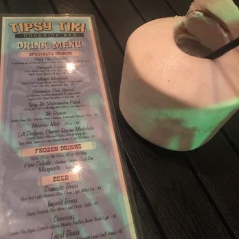 The Tipsy Tiki Dockside Bar - Thai coconut drink $12 - Cocktail Bars Near Me - Oklahoma City, Oklahoma The Tipsy Tiki Dockside Bar - Thai coconut drink $12 - Cocktail Bars Near Me - Oklahoma City, Oklahoma