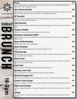 Menu photo 3 Coasters Aransas Pass, TX Menu photo 3 Coasters Aransas Pass, TX