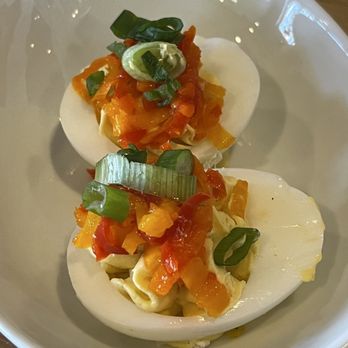 Lyle's Pizzeria - Cherry pepper deviled eggs - Pizza Near Me - Omaha, Nebraska Lyle's Pizzeria - Cherry pepper deviled eggs - Pizza Near Me - Omaha, Nebraska