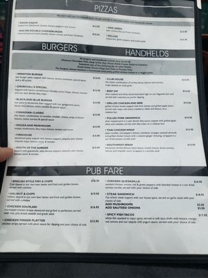 Menu photo 3 Sir Winston's Pub Vernon, BC
