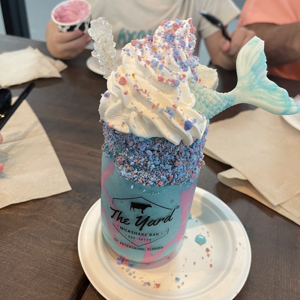 The Yard Milkshake Bar - Mermaid Shake - Ice Cream & Frozen Yogurt Near Me - St. Petersburg, Florida The Yard Milkshake Bar - Mermaid Shake - Ice Cream & Frozen Yogurt Near Me - St. Petersburg, Florida