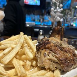 Chicken and fries Chicken and fries
