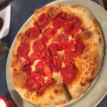 Old Chicago Pizza + Taproom - Pepperoni and red peppers individual pizza on ale crust. - Sports Bars Near Me - Casper, Wyoming Old Chicago Pizza + Taproom - Pepperoni and red peppers individual pizza on ale crust. - Sports Bars Near Me - Casper, Wyoming