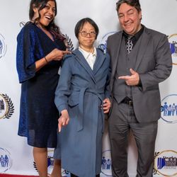 Rogers Park Chamber of Commerce - Rogers Park Chamber of Commerce President Bill Morton and Administrator Trudy Leong Various Artists Film Festival at The New 400 Theaters.