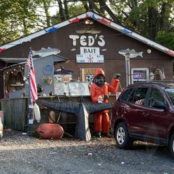 Ted's Bait & Tackle - Signs on the main road and WAZE will help you find Ted's. It's a good place that will help you catch fish!