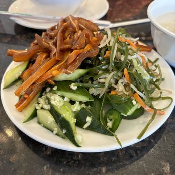Breakfast House - Cold appetizers: pig ear, cucumbers, seaweed. - Asian Fusion Near Me - Austin, Texas Breakfast House - Cold appetizers: pig ear, cucumbers, seaweed. - Asian Fusion Near Me - Austin, Texas