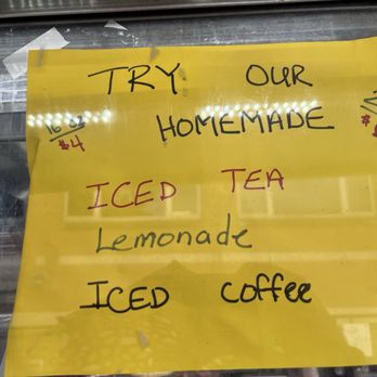Cretan Grill - Homemade drinks: iced tea, lemonade & iced coffee - Food Trucks Near Me - New York, New York