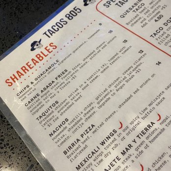 Tacos 805 - Solid menu - Mexican Near Me - Simi Valley, California Tacos 805 - Solid menu - Mexican Near Me - Simi Valley, California