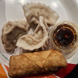 Chinese Delite - Egg roll and pork dumplings