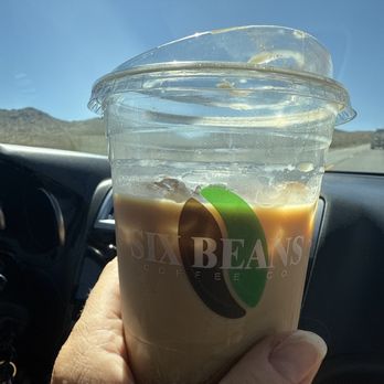 Six Beans Coffee - I'll take an Iced Nutty Hawaiian for the road any day!! - Coffee & Tea Near Me - Barstow, California