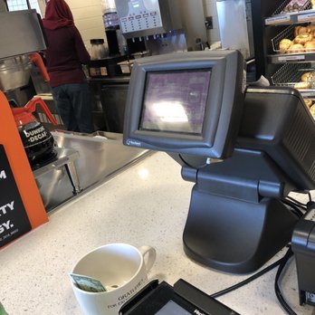 Dunkin' -  a cash register and a cup of coffee - Donuts Near Me - Bridgeport, Connecticut