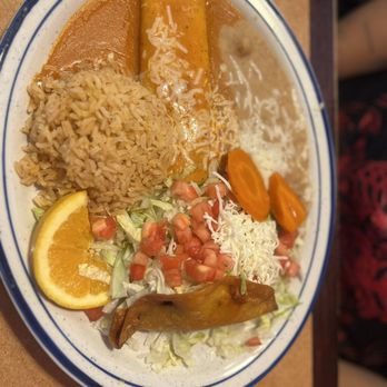 La Fonda - Cheese enchilada and chicken taco - Mexican Near Me - Mesquite, Nevada