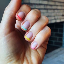 Multi color gel tips