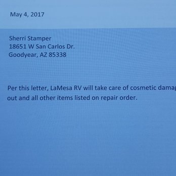 La Mesa RecVan - Phoenix - They said Parts were ordered. La Mesa RV lied! - RV Dealers Near Me - Phoenix, Arizona
