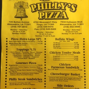 Philly's Pizza - menu for philly's pizza - Pizza Near Me - Alexandria, Louisiana Philly's Pizza - menu for philly's pizza - Pizza Near Me - Alexandria, Louisiana