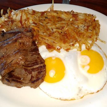 Avenue Cafe - Steak and eggs with crunchy hash browns. - Cafes Near Me - Capitola, California