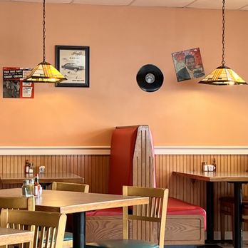 The Flashback Grill & Diner - a diner's dining room with a record on the wall - Diners Near Me - Lexington Park, Maryland The Flashback Grill & Diner - a diner's dining room with a record on the wall - Diners Near Me - Lexington Park, Maryland