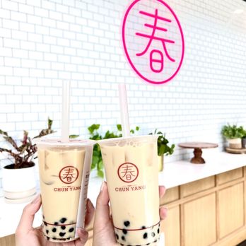 Chun Yang Tea - Oolong Pearl Tea Latte - Bubble Tea Near Me - Sunnyvale, California