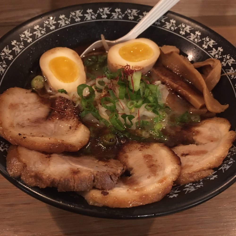 Ramen Setagaya - Black Garlic Tonkotsu with eggs - Ramen Near Me - Brooklyn, New York Ramen Setagaya - Black Garlic Tonkotsu with eggs - Ramen Near Me - Brooklyn, New York
