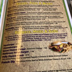 Carmela's Corner - Menu - lunch