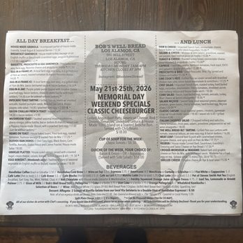 Bob's Well Bread - Menu - Bakeries Near Me - Los Alamos, California Bob's Well Bread - Menu - Bakeries Near Me - Los Alamos, California