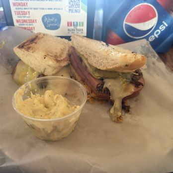 The Blind Tiger - Cuban sandwich special. It was so great!! And the potato salad was fire too!! - Tacos Near Me - Bay Saint Louis, Mississippi