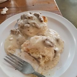 yantis cafe - Biscuits and gravy...very tasty.