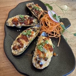 Baked Green Mussels