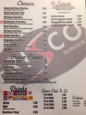 Menu photo 3 Frisco Burger El Paso, TX