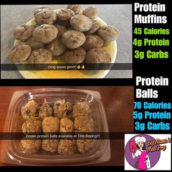 Big Mama's Meal Prep - a plate of cookies and a container of protein balls - Food Delivery Services Near Me - Pickerington, Ohio