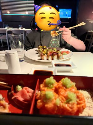 Fat Salmon Sushi by null