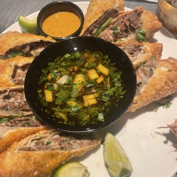 Colton's Social House - Queso Beria eggrolls that I couldn't wait to get my hands on before I took the picture. - New American Near Me - Clovis, California