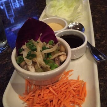BJ's Restaurant & Brewhouse - Chicken Lettuce Wraps at HH (half the bottom of the bowl was that purple cabbage leaf) And they gave me 1 piece of lettuce ... - Pizza Near Me - Brea, California BJ's Restaurant & Brewhouse - Chicken Lettuce Wraps at HH (half the bottom of the bowl was that purple cabbage leaf) And they gave me 1 piece of lettuce ... - Pizza Near Me - Brea, California