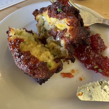 HunnyMilk - Jalapeno hush puppy - Breakfast & Brunch Near Me - Portland, Oregon HunnyMilk - Jalapeno hush puppy - Breakfast & Brunch Near Me - Portland, Oregon