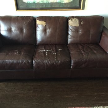 Peeling On Bonded Leather Sofa That I Purchased From Simply Austin