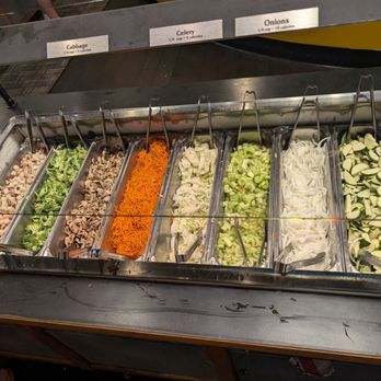 HuHot Mongolian Grill - Veggies - Mongolian Near Me - Topeka, Kansas