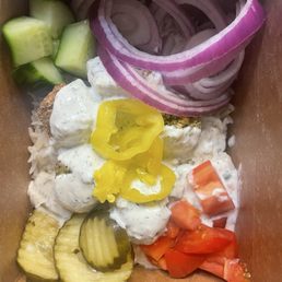 Gyro Bowl Salad