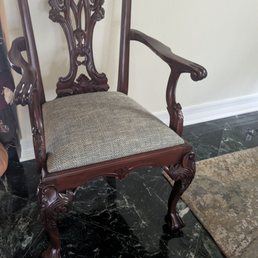 Dining room chair. Did a great job . Dining room chair. Did a great job .