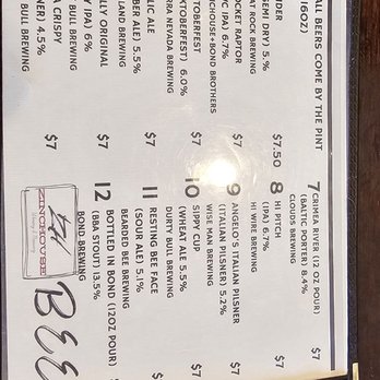 ZincHouse Winery & Brewery - Draft beer list. - Venues & Event Spaces Near Me - Durham, North Carolina