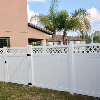 Fence Pro Tampa Bay - Privacy with lattice to add a pretty touch! - Fences & Gates Near Me - Lutz, Florida Fence Pro Tampa Bay - Privacy with lattice to add a pretty touch! - Fences & Gates Near Me - Lutz, Florida