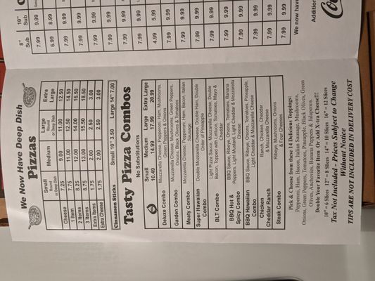 Menu photo 6 Backdoor Deli Gladwin, MI