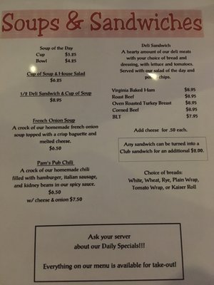 Menu photo 3 Pam's Pub Clifton Park, NY