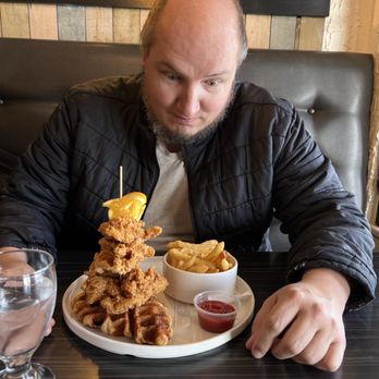 Local Croffle House - Crispy hot chicken tenders!!! - Asian Fusion Near Me - Red Deer, Alberta