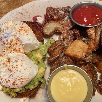 Tupelo Honey Southern Kitchen & Bar - Avocado and eggs Benedict - Southern Near Me - Myrtle Beach, South Carolina