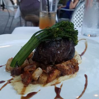 Bin 77 Bistro & SideBar - Filet with broccolina and root veggies - Tapas/Small Plates Near Me - Baton Rouge, Louisiana