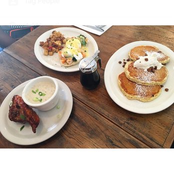 Silver Queen Cafe - Chicken and pancakes includes one piece of chicken. - Breakfast & Brunch Near Me - Baltimore, Maryland Silver Queen Cafe - Chicken and pancakes includes one piece of chicken. - Breakfast & Brunch Near Me - Baltimore, Maryland