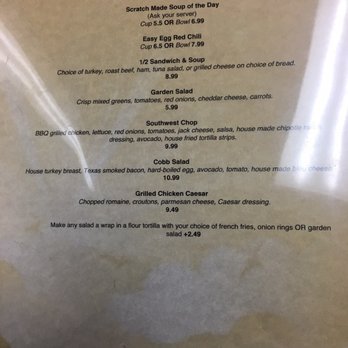 Easy Egg Cafe - Menu as of June 2019 - Breakfast & Brunch Near Me - Quartz Hill, California